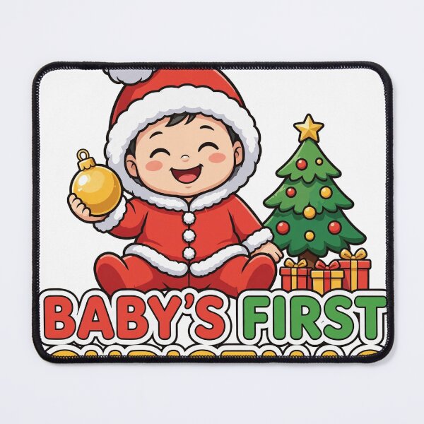 Item preview, Baby's First Christmas Cute Baby Santa Holiday Sticker designed and sold by Gurrteg.