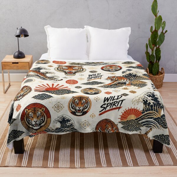 Item preview, Wild Spirit Japanese Tiger – Japanese Streetwear Graphic designed and sold by mo-carnival.