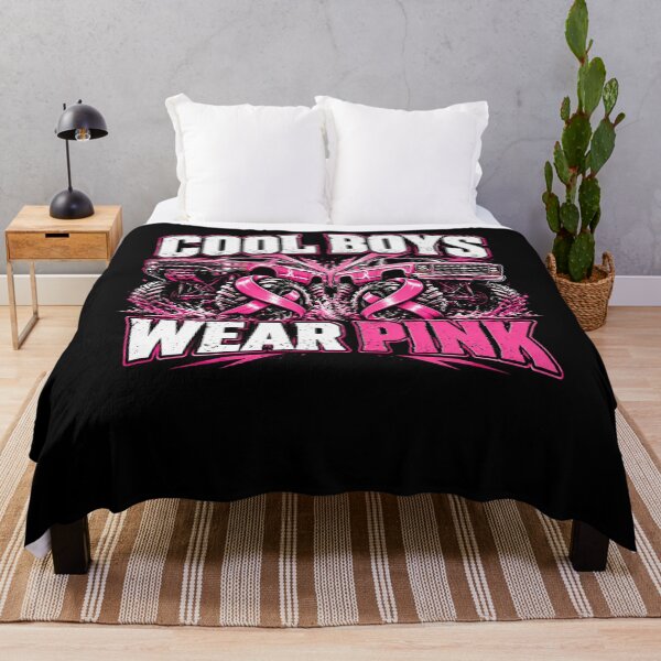 Item preview, Cool Boys Wear Pink Breast Cancer Awareness Men Supporter designed and sold by FolkGraphics.