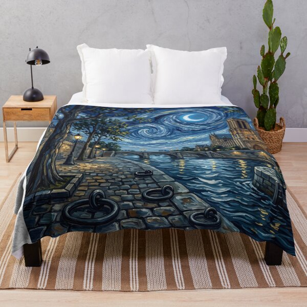 Item preview, Notre-Dame de Paris Beneath a Van Gogh Sky designed and sold by Bad-Decisions-Designs.