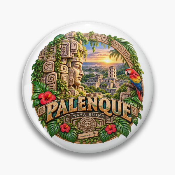 Item preview, Palenque Mayan Ruins – Lost City of Chiapas Mexico designed and sold by Wandervogel123.