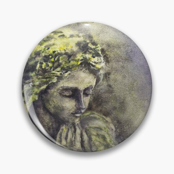 Item preview, The Mossy Angel Watercolor designed and sold by paulaiakwarele.