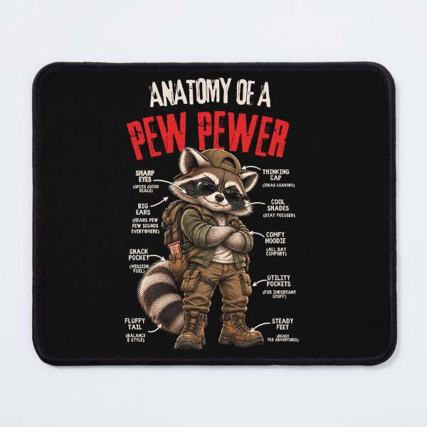 Item preview, A Raccoon, Ready for Any Pew Pew Mission designed and sold by Creative-Sanc.
