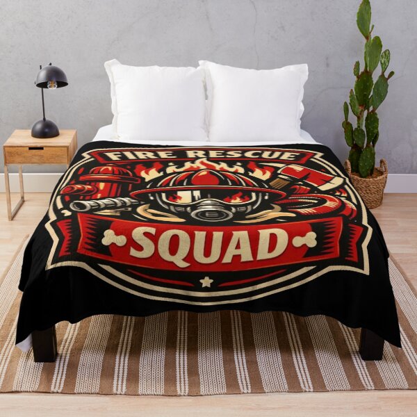 Item preview, Fire Rescue Squad Vintage Badge – Courage & Honor Sticker designed and sold by Timeless Junction.