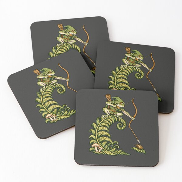 Item preview, Frog Archer Vintage Woodland Fantasy Art designed and sold by AmiGraph.