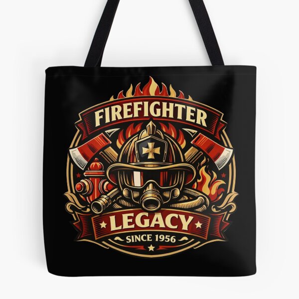 Item preview, Firefighter Legacy Vintage Emblem – Classic Heritage Badge Sticker   designed and sold by Timeless Junction.