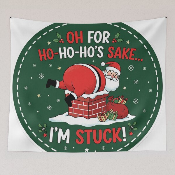 Item preview, Funny Santa Christmas Sticker designed and sold by Simplybe1.