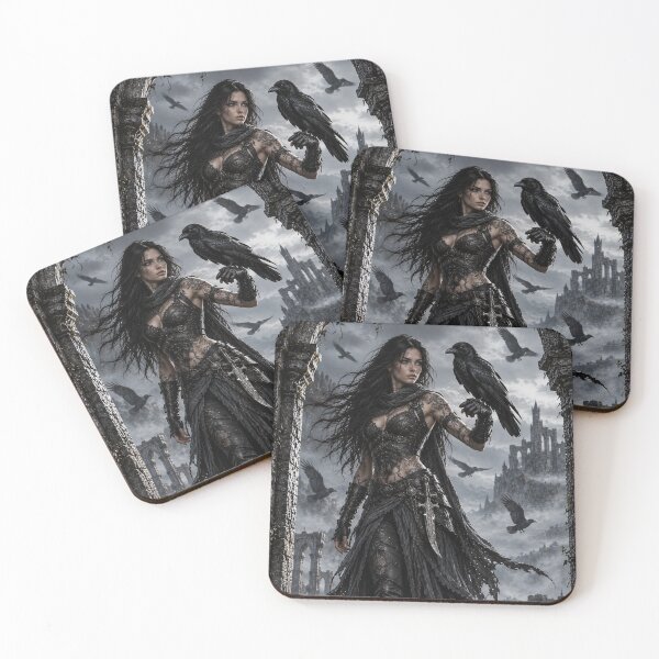 Item preview, Raven Assassin – Dark Gothic Fantasy Warrior designed and sold by photoparadise22.