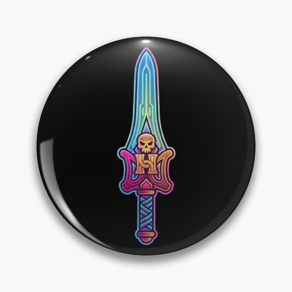 Item preview, Mystic Neon Sword of Power - Arcane Cyber-Fantasy Art designed and sold by GeniusCorner.