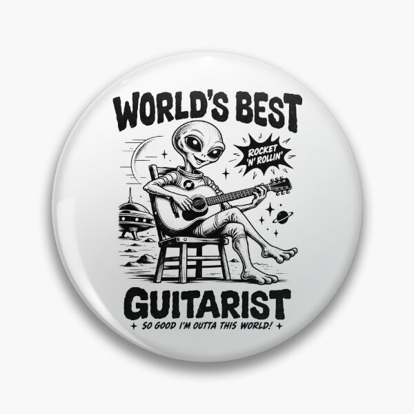 Item preview, Worlds Best Guitarist Alien Guitar Player designed and sold by ShirtWreck.
