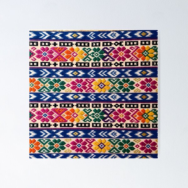 Item preview, Vibrant Guatemalan Textile Pattern Traditional Folk Art designed and sold by Sybille-Yates.