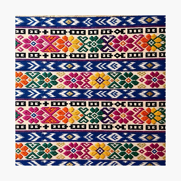 Item preview, Vibrant Guatemalan Textile Pattern Traditional Folk Art designed and sold by Sybille-Yates.