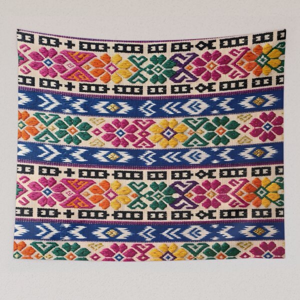 Item preview, Vibrant Guatemalan Textile Pattern Traditional Folk Art designed and sold by Sybille-Yates.