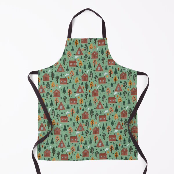 Item preview, cozy wooden houses in an autumn forest. designed and sold by burbura.
