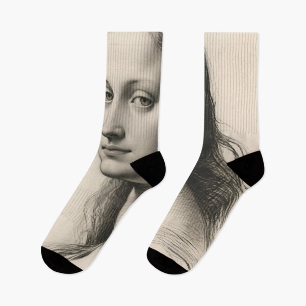 Item preview, Classical Reverie - Black and White Museum Style Portrait designed and sold by nhk999.