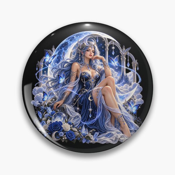 Item preview, Celestial Moon Goddess – Enchanted Lunar Fantasy designed and sold by TroviTutto.