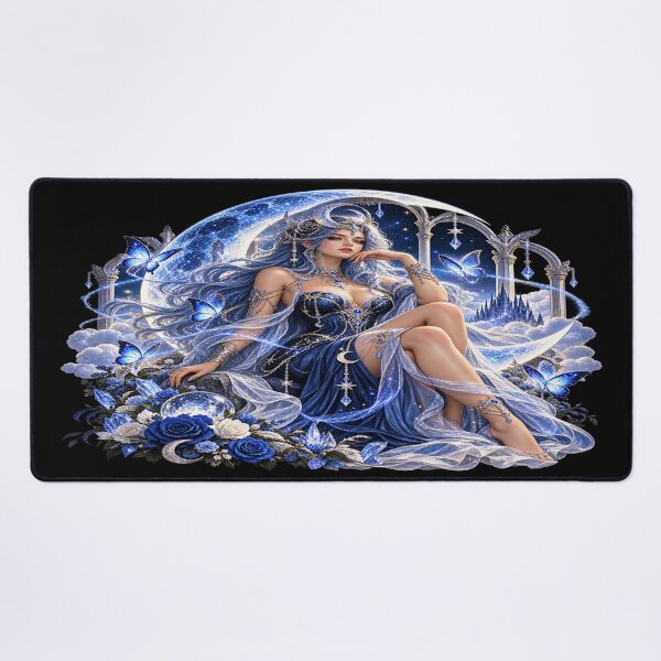 Item preview, Celestial Moon Goddess – Enchanted Lunar Fantasy designed and sold by TroviTutto.
