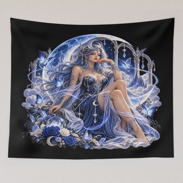 Item preview, Celestial Moon Goddess – Enchanted Lunar Fantasy designed and sold by TroviTutto.
