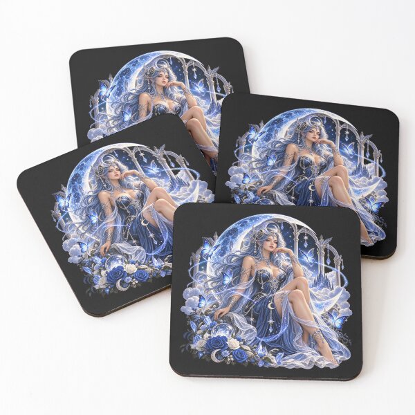 Item preview, Celestial Moon Goddess – Enchanted Lunar Fantasy designed and sold by TroviTutto.