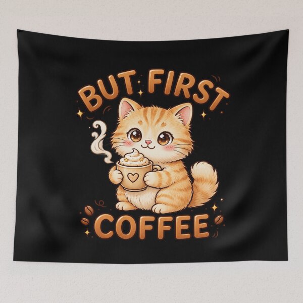 Item preview, Time for Me to Drink Coffee – Funny Coffee Lover Caffeine Quote designed and sold by JeraiffsonCorner .