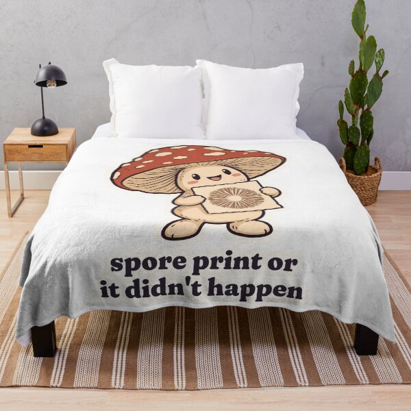 Item preview, Mushroom Sprite Spore Print or It Didn't Happen designed and sold by OuqCreations.