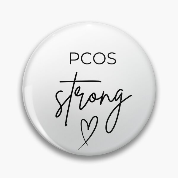 Item preview, PCOS Strong Black Font Funny Women Hormone Awareness Meme designed and sold by kristy1003.