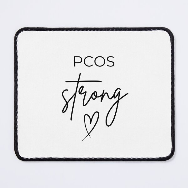 Item preview, PCOS Strong Black Font Funny Women Hormone Awareness Meme designed and sold by kristy1003.