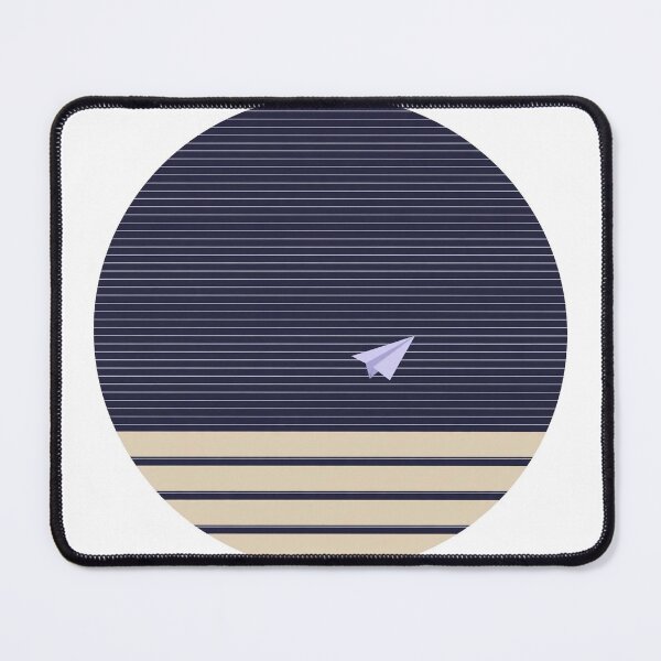 Item preview, Minimalist Paper Plane Navy Stripes designed and sold by LuxAir.