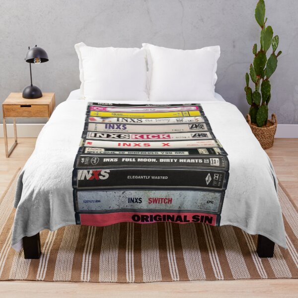 Item preview, INXS - Studio Albums - Vintage Cassette Print designed and sold by Mr Mustard Prints.