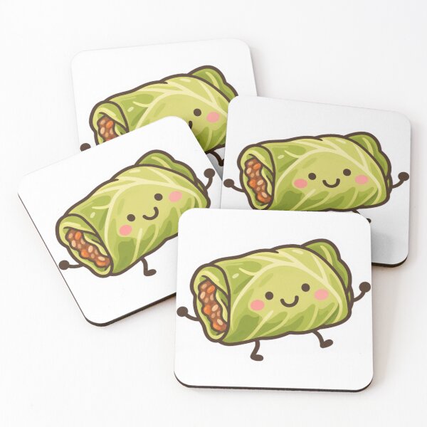 Item preview, Kawaii Vegetable Wrap Cartoon designed and sold by LongIslandDesgn.