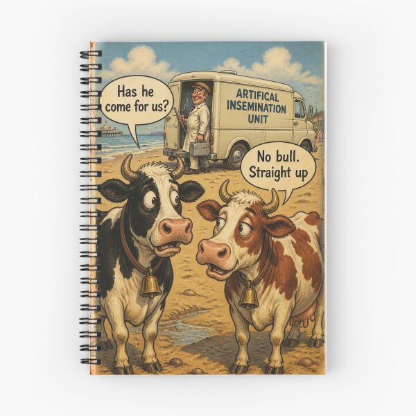 Item preview, Seaside Postcard: No Bull designed and sold by halibutgoatramb.