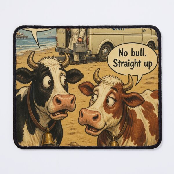 Item preview, Seaside Postcard: No Bull designed and sold by halibutgoatramb.