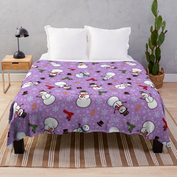 Item preview, Snowmen & Snowflakes on Light Purple designed and sold by KSimpson838.