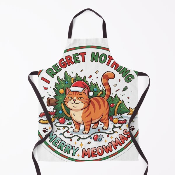 Item preview, Christmas Cat - I regret nothing designed and sold by Simplybe1.