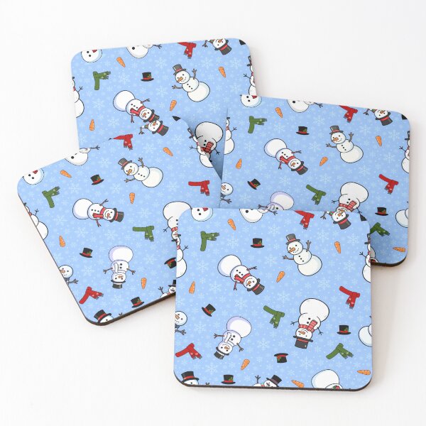 Item preview, Snowmen & Snowflakes on Light Blue  designed and sold by KSimpson838.