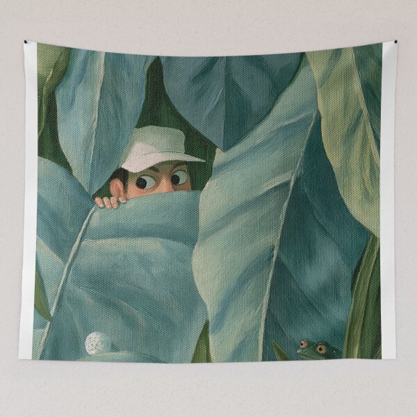 Item preview, Lost Ball: Golf Player Hiding in the Jungle with frog designed and sold by lautir.