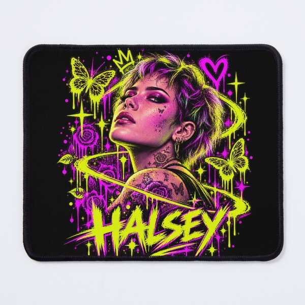 Artikelvorschau, Halsey Neon Graffiti Grün entworfen und verkauft von TripleFour444.