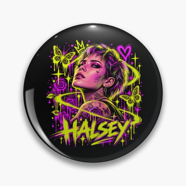 Item preview, Halsey Neon Graffiti Green  designed and sold by TripleFour444.