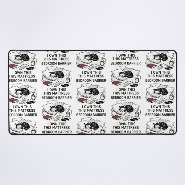 Item preview, Funny Sleeping Cat Bed Hog - Bedroom Barrier Sarcastic Pet Quote designed and sold by HappyHarmony40.