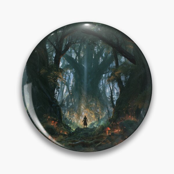 Item preview, A Wood Elf standing within an ancient forest of towering trees, surrounded by wildlife, Fantasy & Mythological Creatures designed and sold by CDC40.