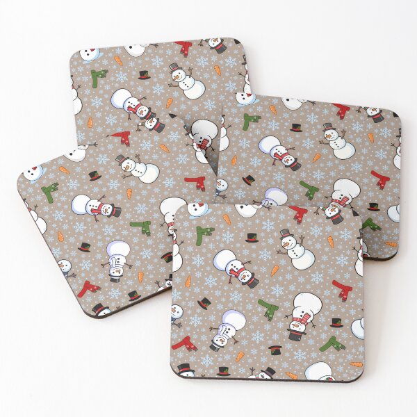 Item preview, Snowmen & Snowflakes on Light Brown designed and sold by KSimpson838.
