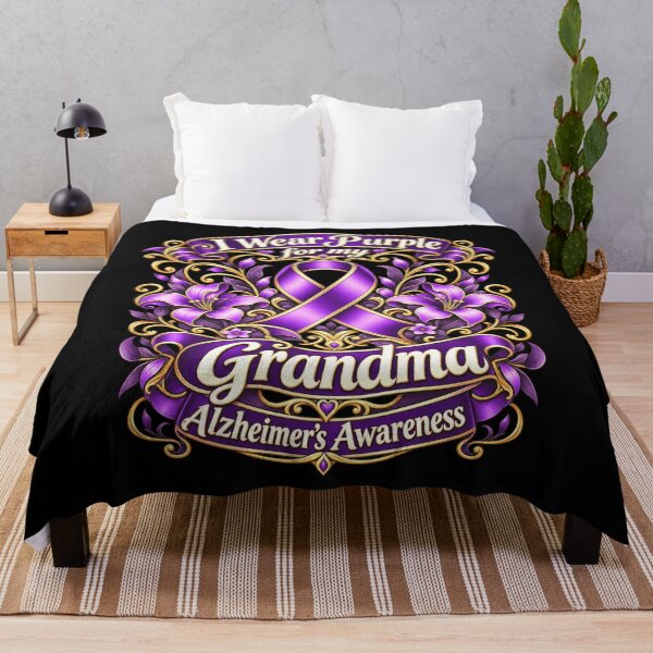 Item preview, I Wear Purple For My Grandma Alzheimer's Awareness Grandparent Support designed and sold by FolkGraphics.