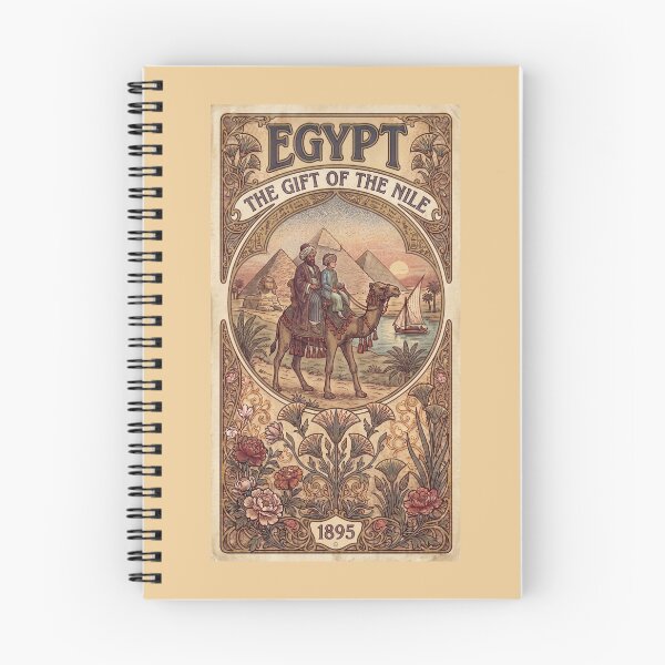 Item preview, Vintage Egypt Travel Poster – Historical Fine Art Illustration designed and sold by The Philatelist Studio.