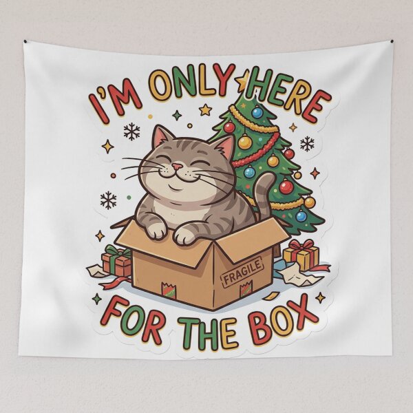 Item preview, Christmas Cat - Funny Box designed and sold by Simplybe1.