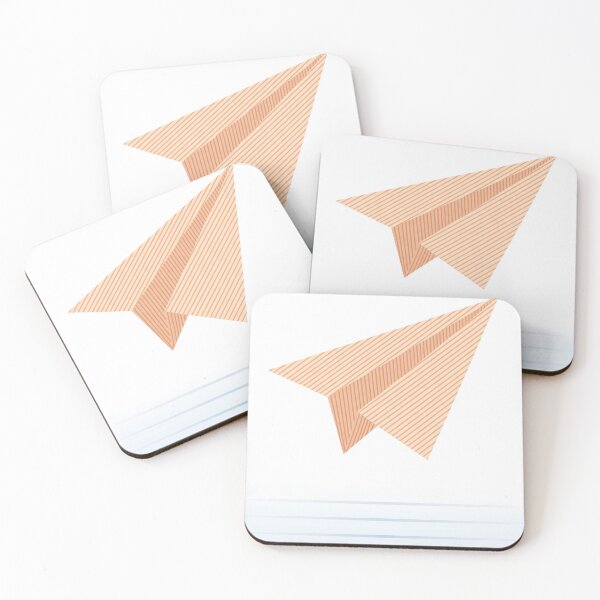 Item preview, Minimalist Paper Plane Peach Voyage designed and sold by LuxAir.