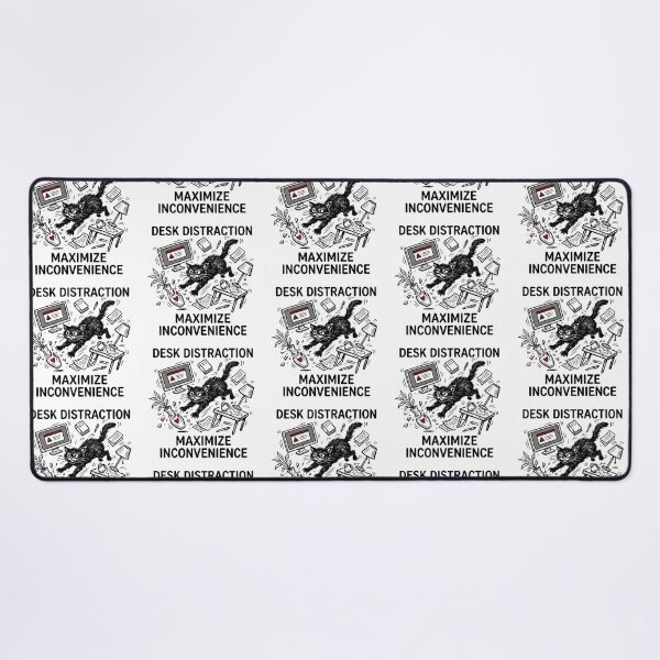 Item preview, Desk Distraction Maximize Inconvenience - Funny Cat Work From Home Retro designed and sold by HappyHarmony40.