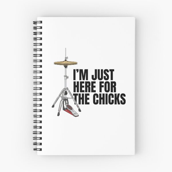 Item preview, I'm just here for the chicks - hi-hat stand with cymbals designed and sold by I-dsgn.