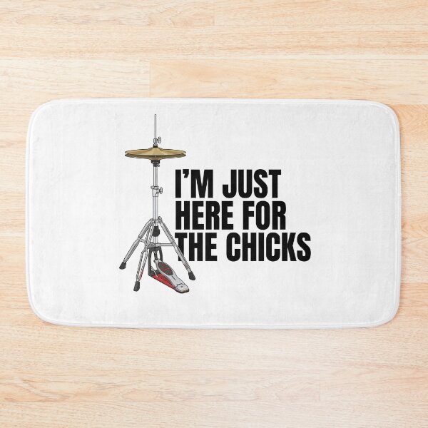 Item preview, I'm just here for the chicks - hi-hat stand with cymbals designed and sold by I-dsgn.
