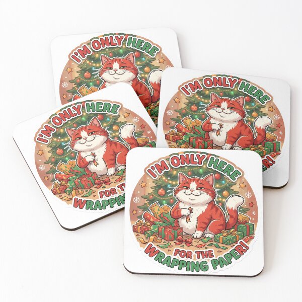 Item preview, Christmas Cat Funny Sticker designed and sold by Simplybe1.