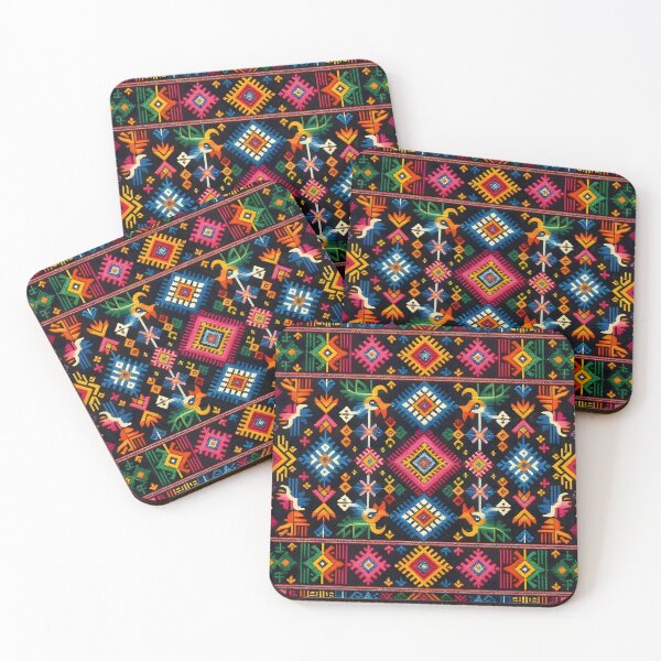 Item preview, Vibrant Guatemalan Textile Pattern Traditional Folk Art designed and sold by Sybille-Yates.